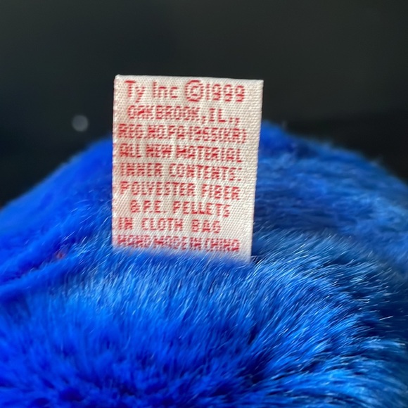 Clubby the beanie buddies collection royal blue ultra  soft excellent condition - Picture 8 of 9